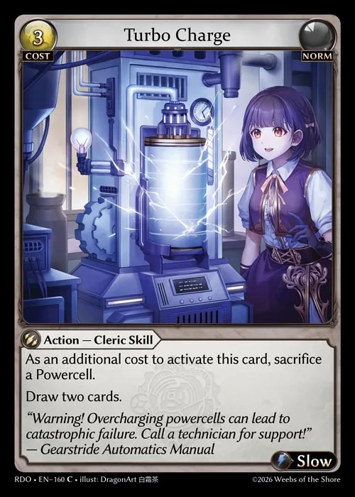 Turbo Charge — Radiant Origins — Grand Archive