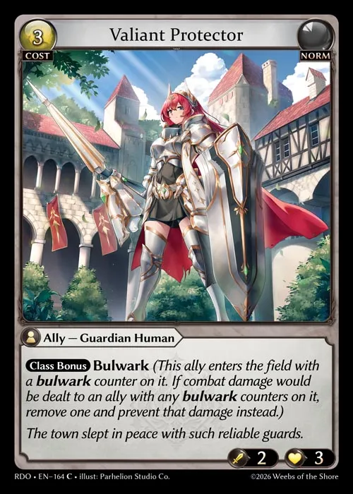 Valiant Protector — Radiant Origins — Grand Archive