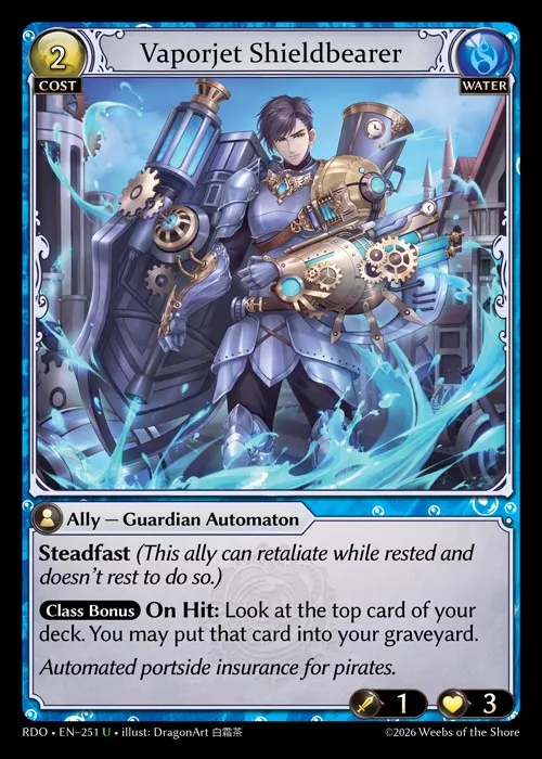Vaporjet Shieldbearer — Radiant Origins — Grand Archive