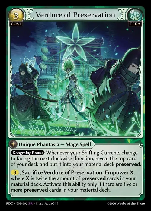 Verdure of Preservation — Radiant Origins — Grand Archive
