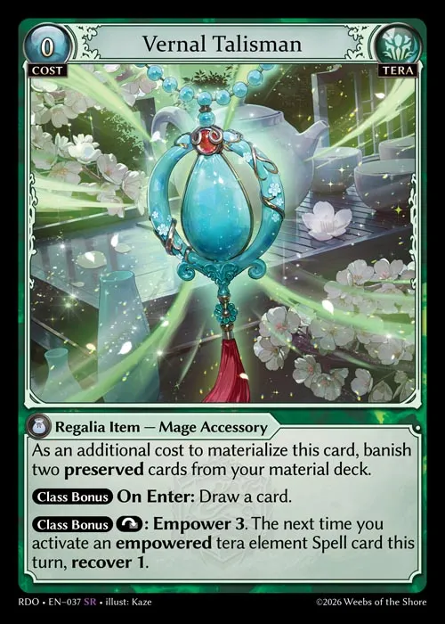 Vernal Talisman — Radiant Origins — Grand Archive