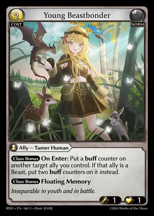 Young Beastbonder — Radiant Origins — Grand Archive
