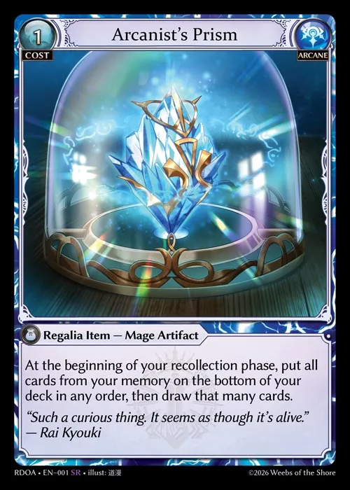 Arcanist's Prism — Radiant Origins: Armaments — Grand Archive TCG
