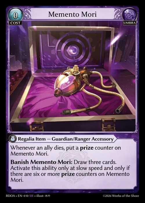 Memento Mori — Radiant Origins: Armaments — Grand Archive TCG