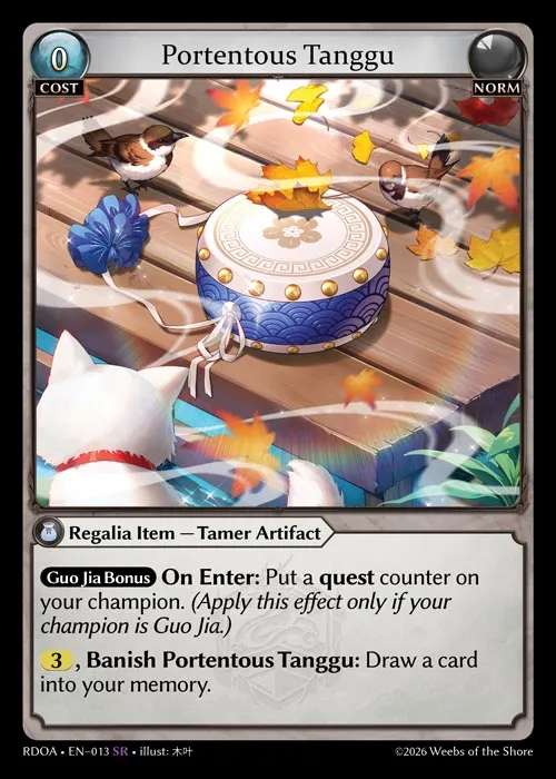 Portentous Tanggu — Radiant Origins: Armaments — Grand Archive TCG