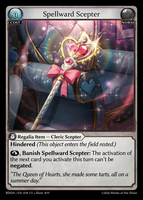 Spellward Scepter — Radiant Origins: Armaments — Grand Archive TCG