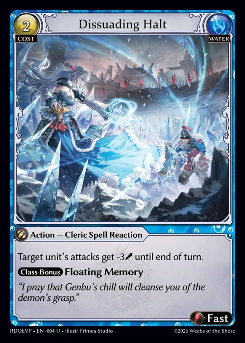 Dissuading Halt — Radiant Origins Event Pack — Grand Archive