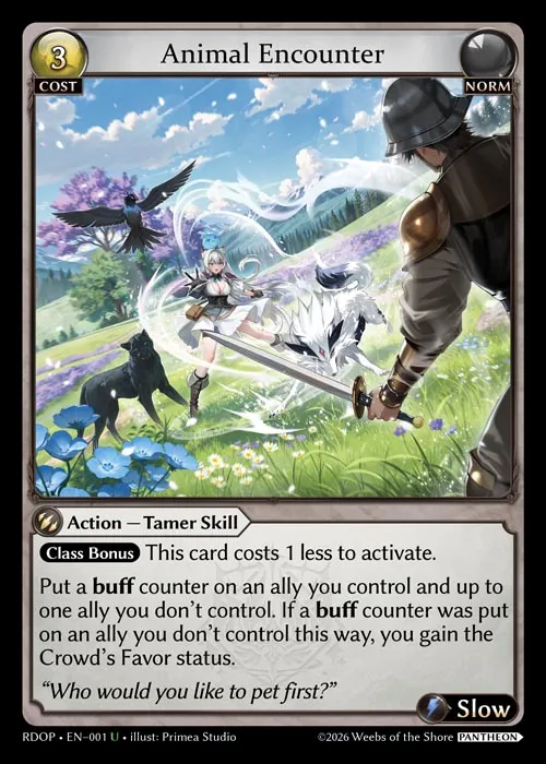 Animal Encounter — Radiant Origins: Pantheon — Grand Archive TCG