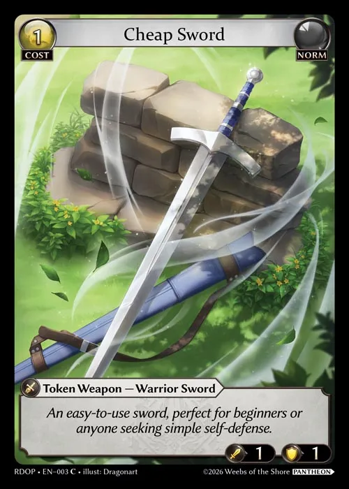 Cheap Sword — Radiant Origins: Pantheon — Grand Archive
