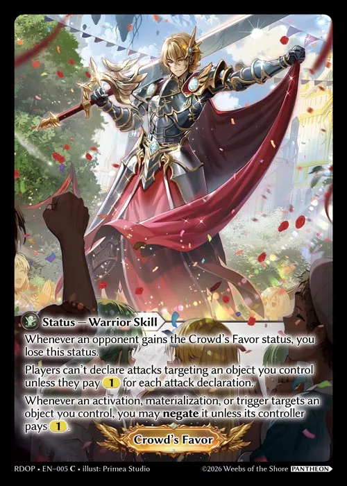 Crowd's Favor — Radiant Origins: Pantheon — Grand Archive