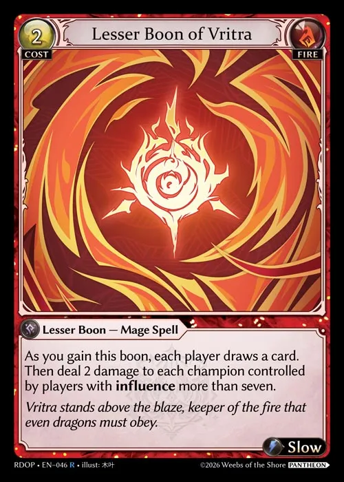 Lesser Boon of Vritra — Radiant Origins: Pantheon — Grand Archive