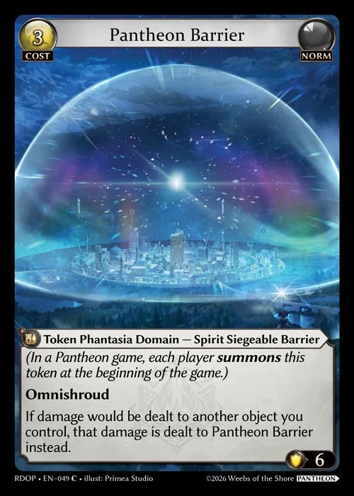 Pantheon Barrier — Radiant Origins: Pantheon — Grand Archive