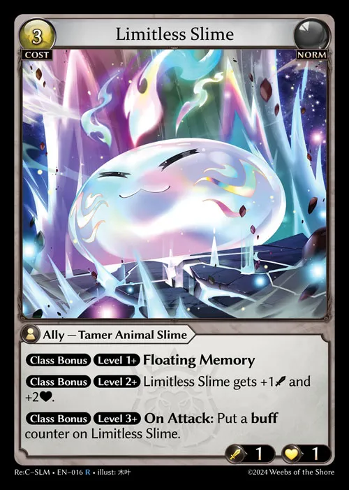 Limitless Slime from Re:Collection Slime Sovereign - Grand Archive TCG
