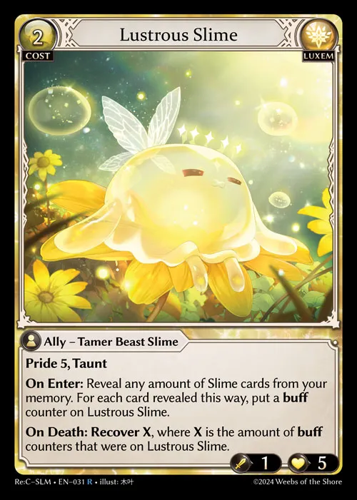 Lustrous Slime — Re:Collection Slime Sovereign — Grand Archive