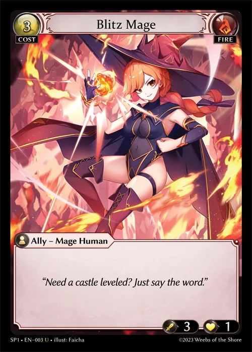 Blitz Mage — Supporter Pack 1 — Grand Archive