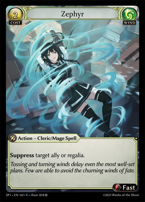 Zephyr from Supporter Pack 1 - Grand Archive TCG