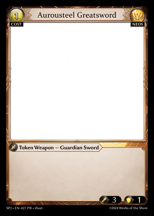 Aurousteel Greatsword — Supporter Pack 2 — Grand Archive