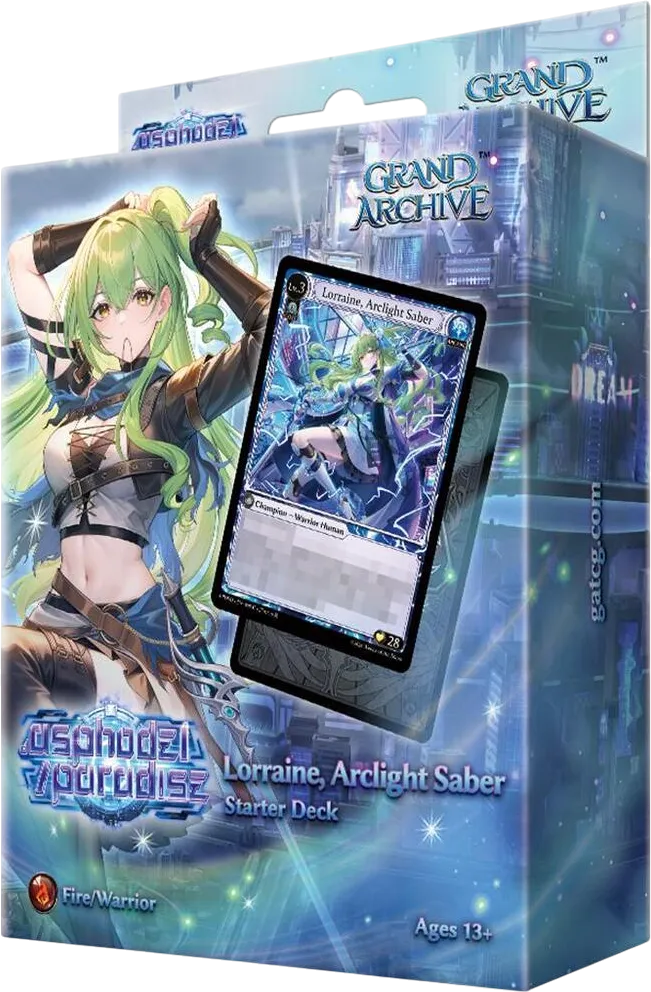 .asphodel/paradise Starter Deck Lorraine, Arclight Saber — .asphodel/paradise Starter Decks — Grand Archive