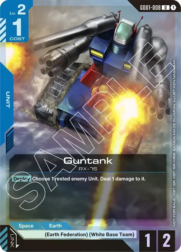 Guntank (Championship Participation Pack 01) — Gundam Promotional Cards — Gundam Card Game