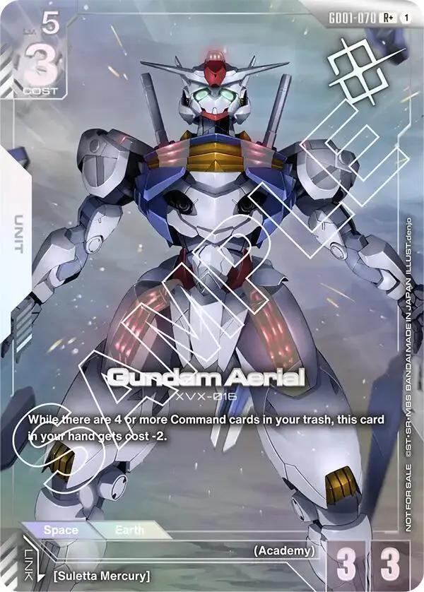 Gundam Aerial (Store Tournament Winner Pack 01) — Gundam Promotional Cards — Gundam Card Game