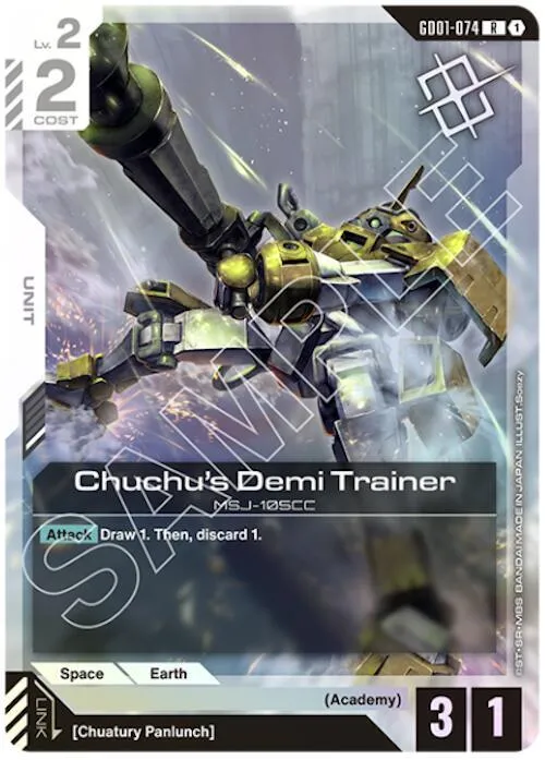 Chuchu's Demi Trainer (Judge Pack 01) — Gundam Promotional Cards — Gundam Card Game