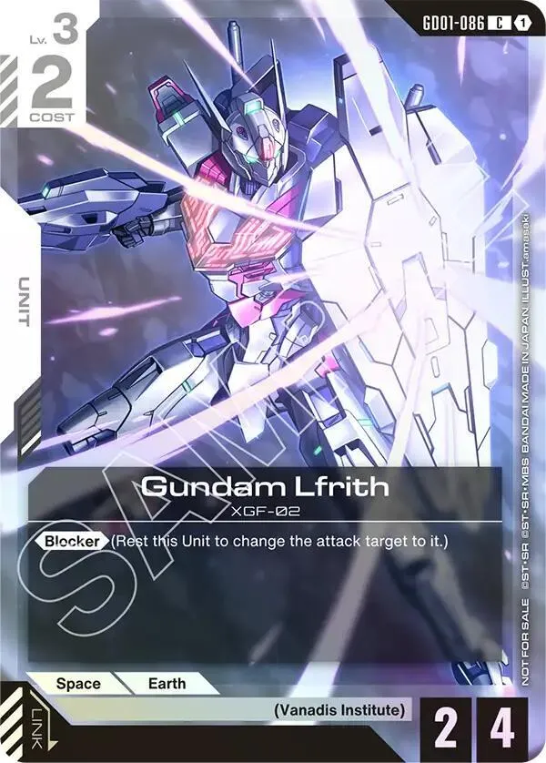 Gundam Lfrith (Championship Participation Pack 01) — Gundam Promotional Cards — Gundam Card Game