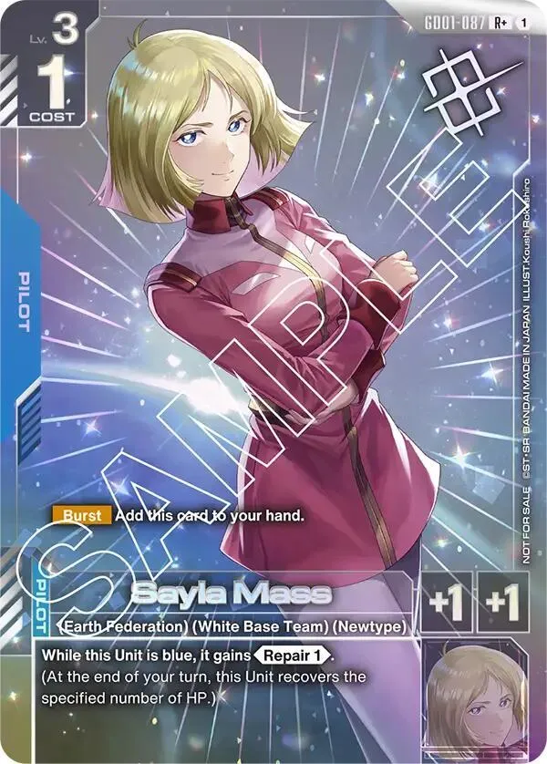 Sayla Mass (Store Tournament Winner Pack 01) — Gundam Promotional Cards — Gundam Card Game