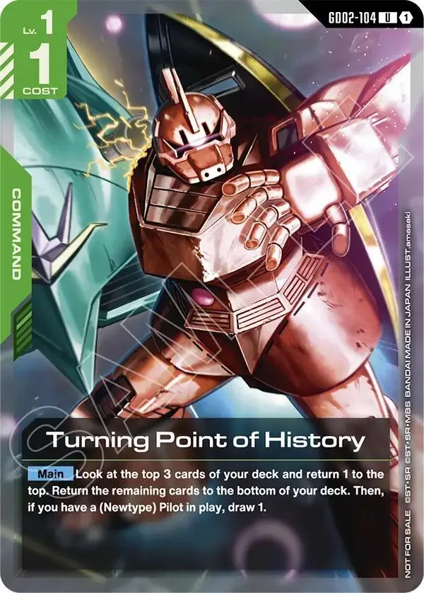 Turning Point of History (Store Tournament Participant Pack 04) from Gundam Promotional Cards - Gundam Card Game