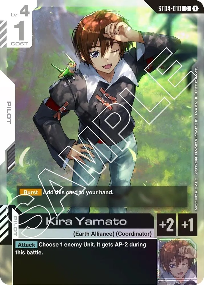 Kira Yamato (Launch Event) — Gundam Promotional Cards — Gundam Card Game