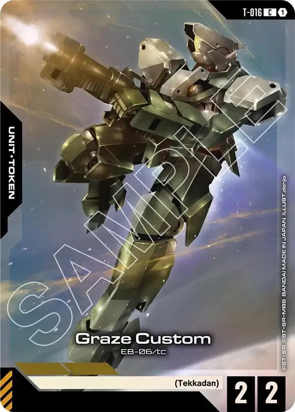 Graze Custom (T-016) Token (Premium Card Collection Gundam Assemble) — Gundam Promotional Cards — Gundam Card Game