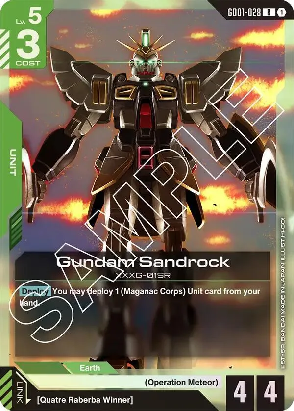 Gundam Sandrock — Newtype Rising — Gundam Card Game