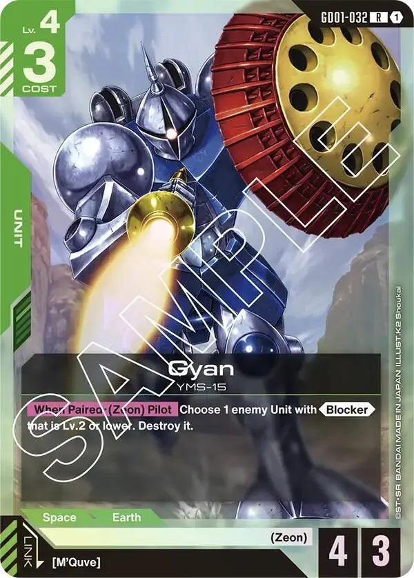 Gyan — Newtype Rising — Gundam Card Game