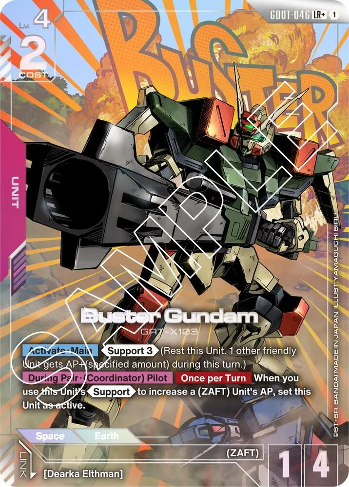 Buster Gundam (LR+) — Newtype Rising — Gundam Card Game