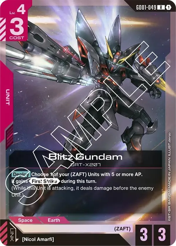 Blitz Gundam — Newtype Rising — Gundam Card Game