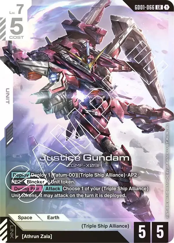 Justice Gundam — Newtype Rising — Gundam Card Game