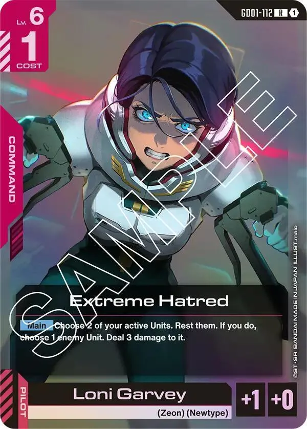 Extreme Hatred — Newtype Rising — Gundam Card Game