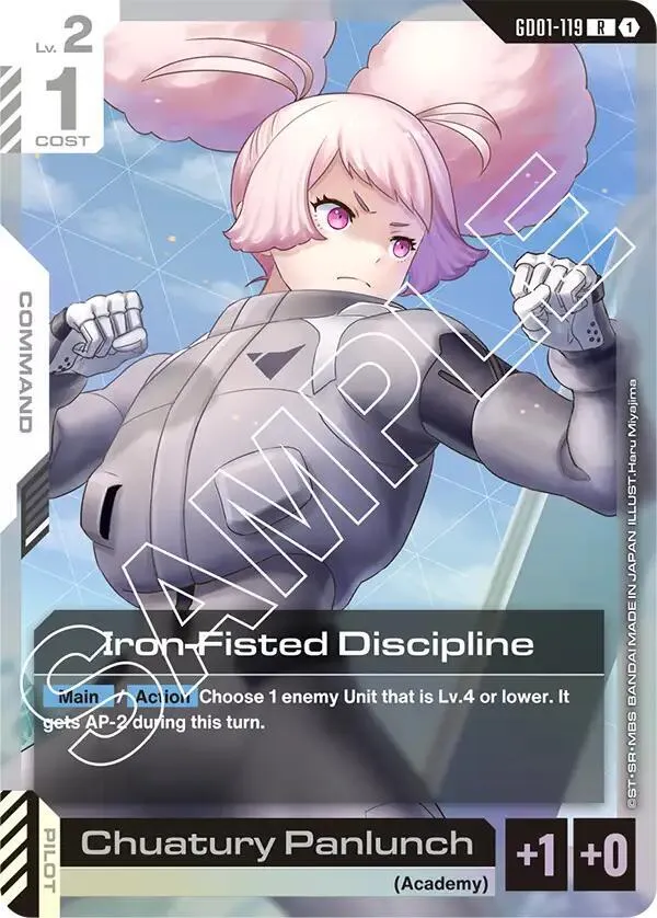 Iron-Fisted Discipline — Newtype Rising — Gundam Card Game