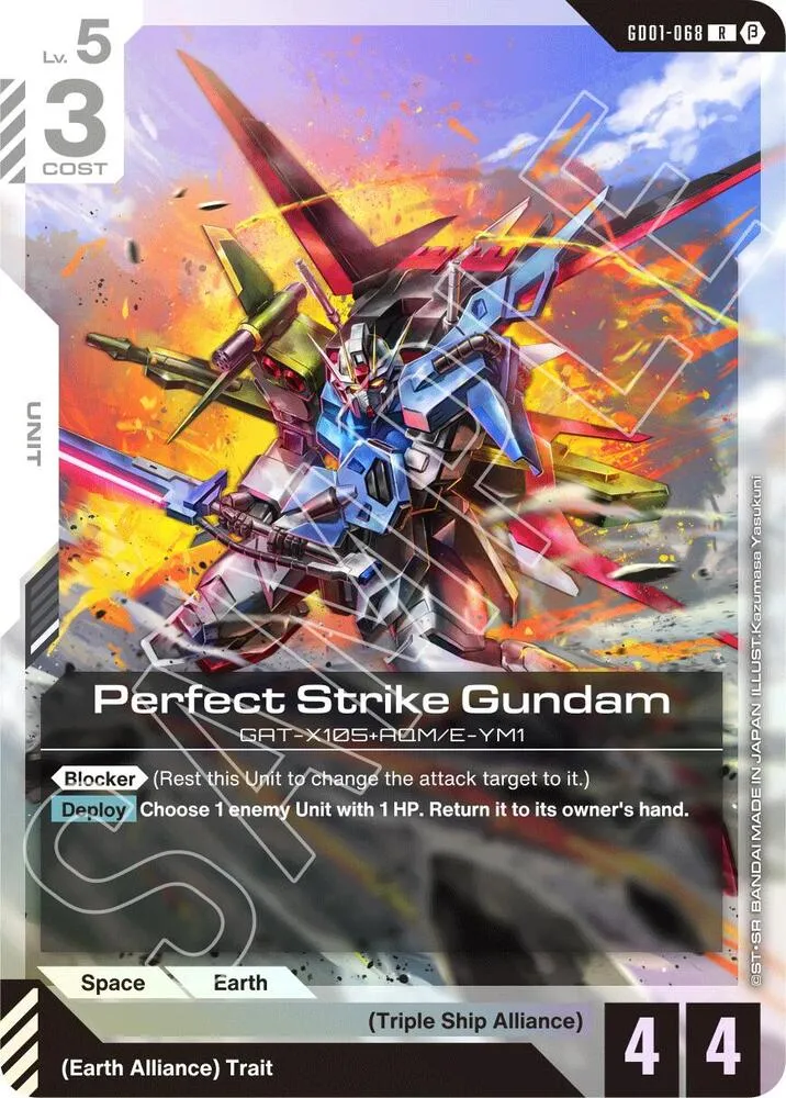 Perfect Strike Gundam — Edition Beta — Gundam Card Game