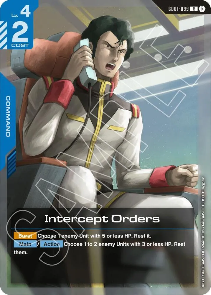 Intercept Orders — Edition Beta — Gundam Card Game