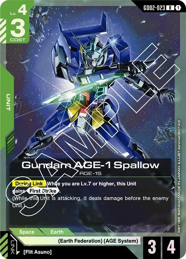 Gundam AGE-1 Spallow — Dual Impact — Gundam Card Game