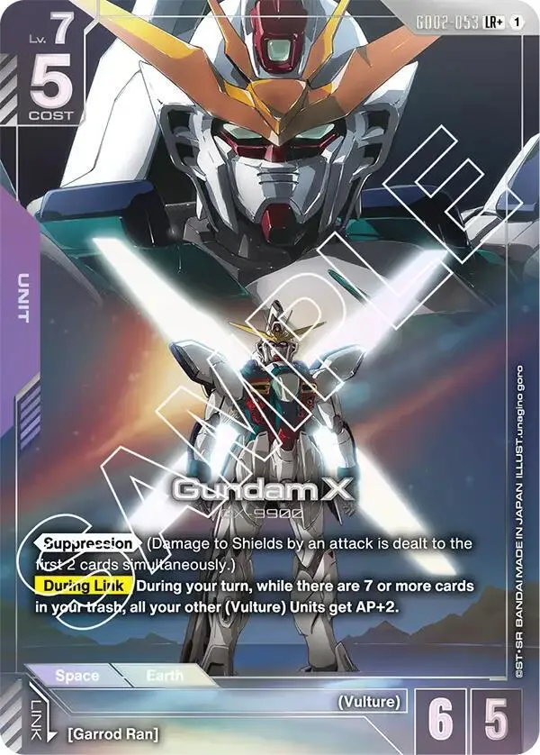 Gundam X (LR+) — Dual Impact — Gundam Card Game