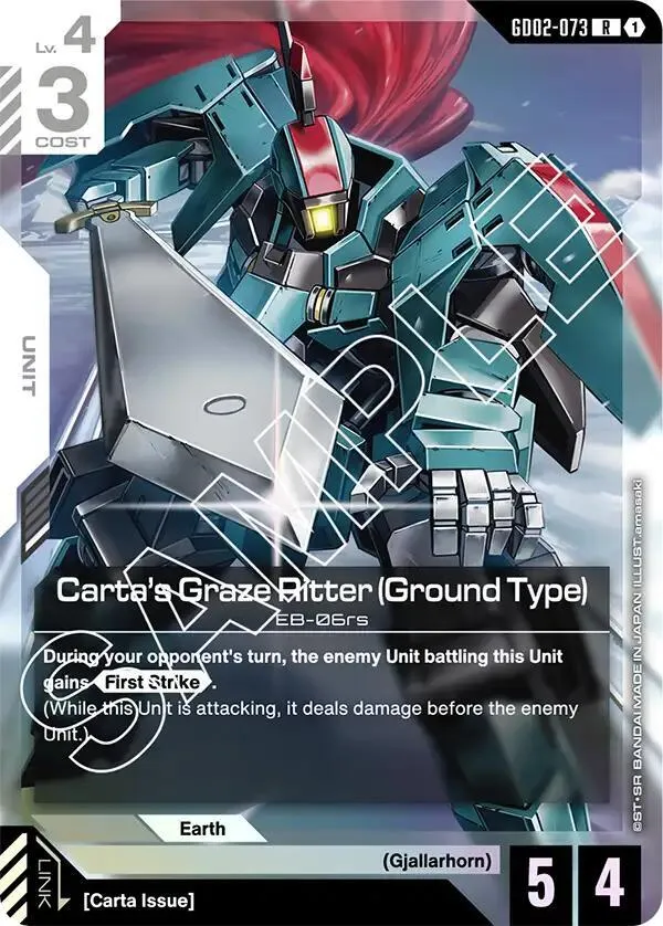 Carta's Graze Ritter (Ground Type) — Dual Impact — Gundam Card Game
