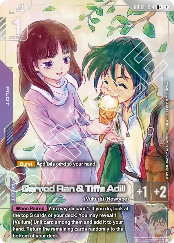 Garrod Ran & Tiffa Adill (R+) — Dual Impact — Gundam Card Game
