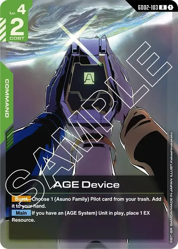 AGE Device — Dual Impact — Gundam Card Game