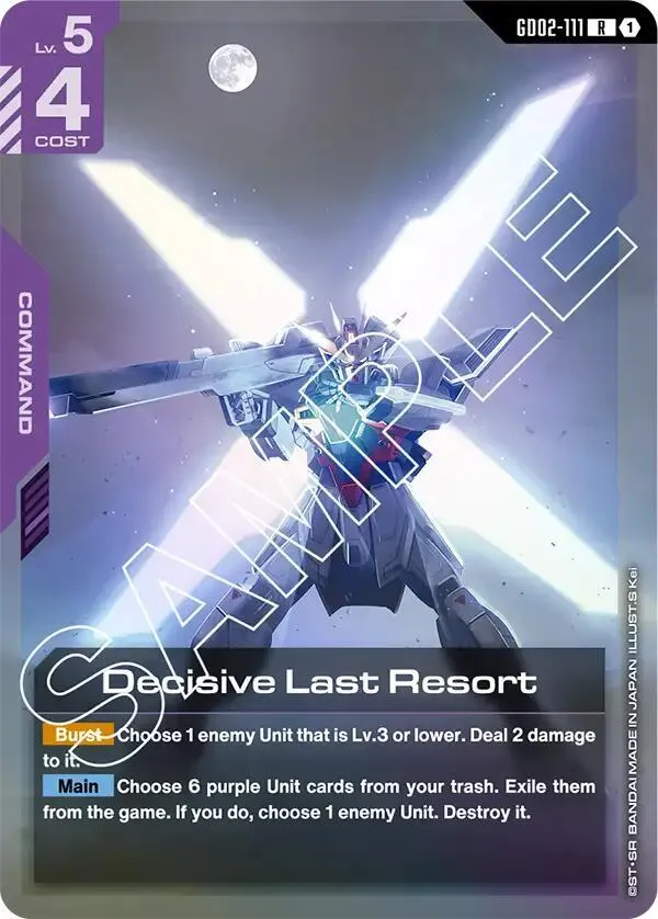 Decisive Last Resort — Dual Impact — Gundam Card Game