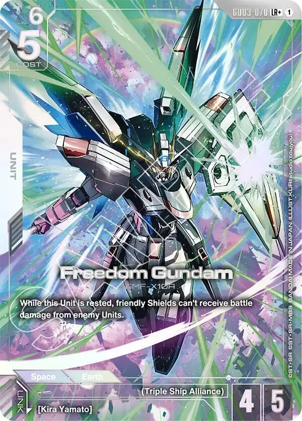 Freedom Gundam (GD03-070) (LR+) — Steel Requiem — Gundam Card Game