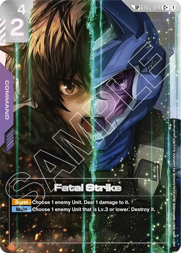 Fatal Strike (SP) (C+) — Steel Requiem — Gundam Card Game