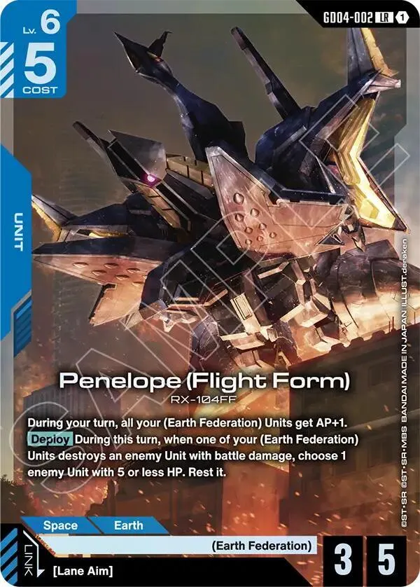 Penelope (Flight Form) — Phantom Aria — Gundam Card Game