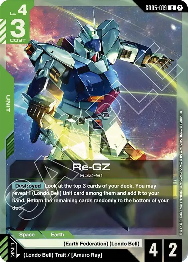 Re-GZ — Freedom Ascension — Gundam Card Game