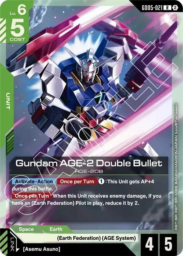 Gundam AGE-2 Double Bullet — Freedom Ascension — Gundam Card Game